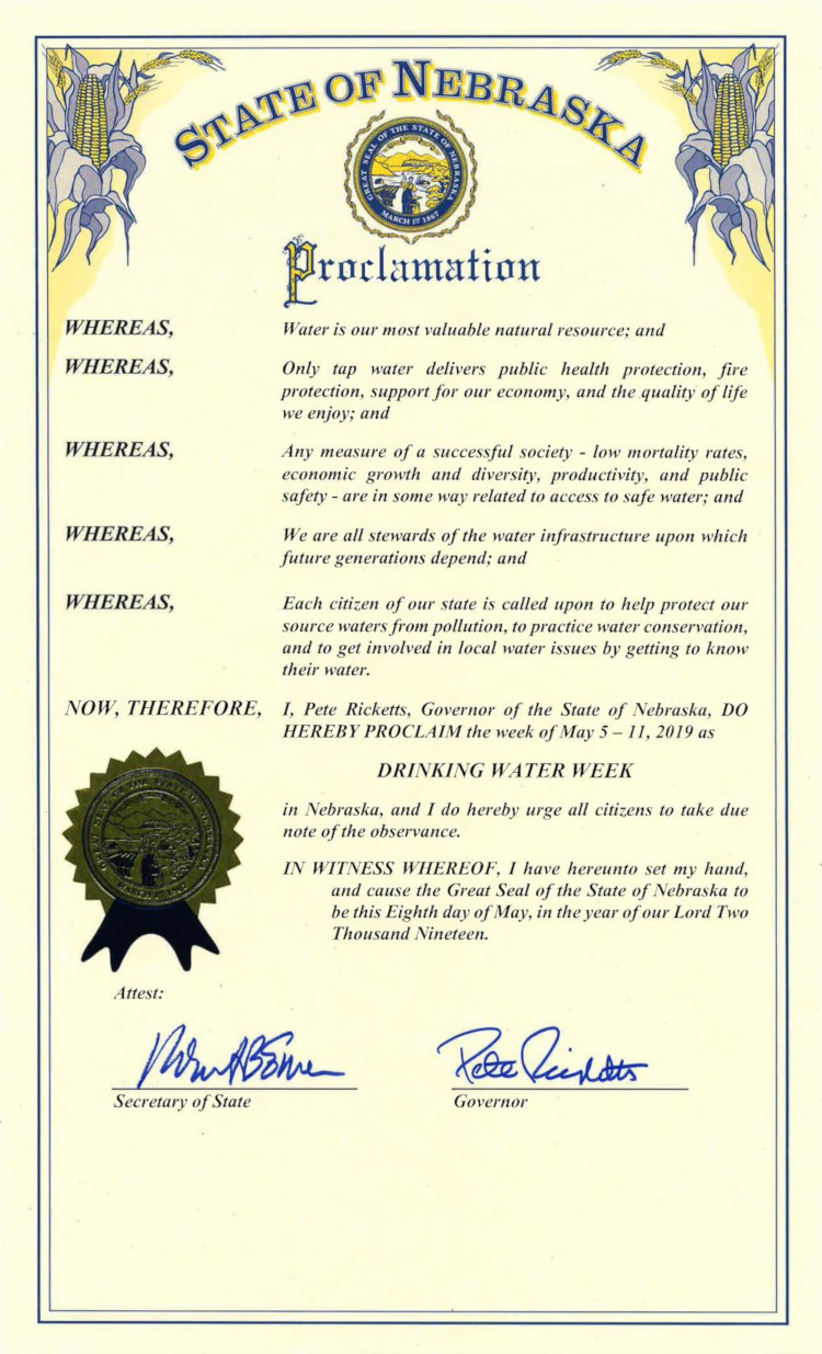 Proclamation text